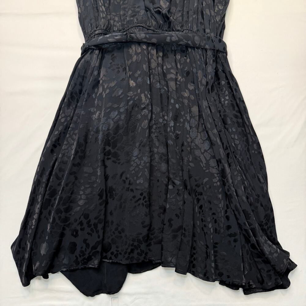 Anthropologie Halter Mini Dress XL Petite Black Jacquard Cocktail Party NWT - Picture 10 of 12
